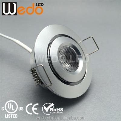 China Home and Commercial Lighting 3w 700mA Recessed Downlights Led 2700k WW Aluminum Led Downlight UL CE Rohs for sale