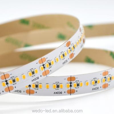 China Aluminum High Quality CRI95 Waterproof 2216 SMD Led Light Strip 5m/roll 24v DC Warm White for sale