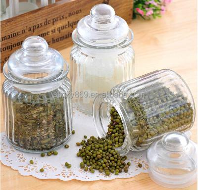 China Glass Jar for Candy Kitchenware Clear Korean Kitchen Glass Food Container The Large 1 Liter Glass Bottle Glass for sale