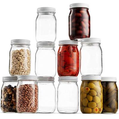 China Honey Jelly Canning Jars Dry Food Jam Storage Craft Microwavable Pickling Preserving Storage Decorating Glass Jar for sale