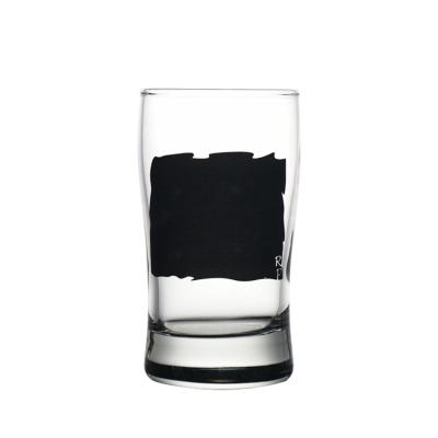 China Eco-friendly custom made beer glass glass chalkboard logo pilsner beer drinking mug for sale