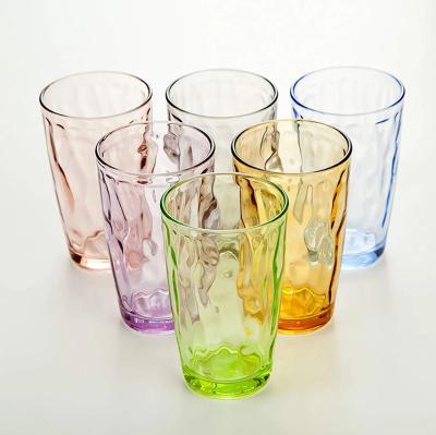 China Modern Maximum Glow Glass Cup Colored Glass Mug Cheap Drinking Glass Pint Wholesale for sale