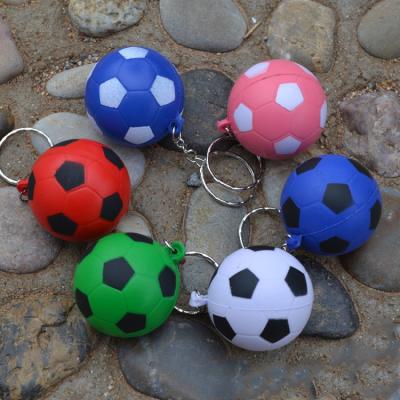 China Wholesale Promotional Gift 3D Football Promotional Gift Pu Sports Promotion Gift Mix Color Small Key Chain for sale