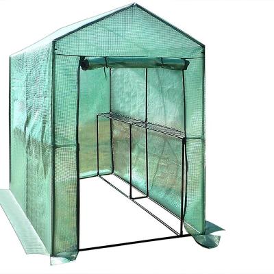 China Easily Assembled Professional Folding Small Walk In Greenhouse Garden Greenhouse High Quality Walkway for sale