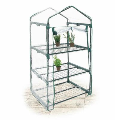 China Factory Direct H125*W69*L48 Easily Assembled Cheap Hobby Gardens The Triangle Roof Mini Greenhouse Garden Greenhouses for sale