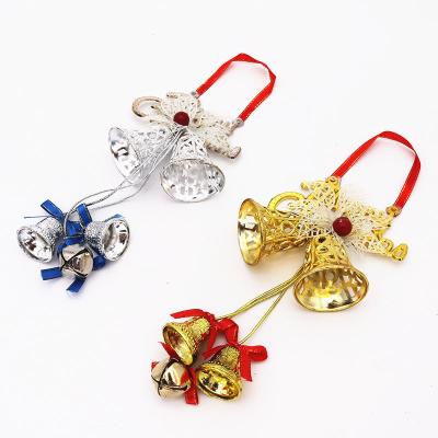 China New Christmas Home Decoration Christamas Decoration Accessories 10CM Bell Cavity Hanging Pendant for sale