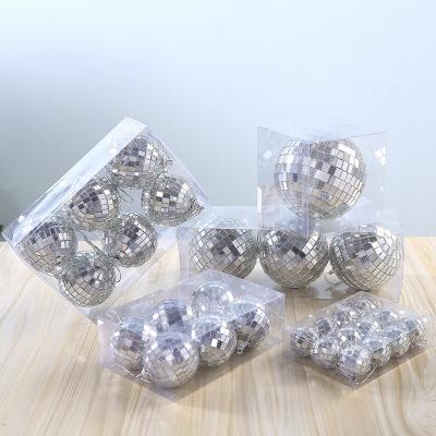 China 12pcs/box 2cm handmade small party decoration handmade foam or plastic core disco mirror glass ball for sale