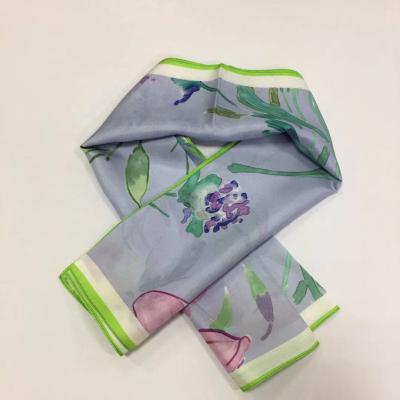 China Suzhou Cozy Silk Factory Digital Printed Square Twill Custom Silk Scarves For Ladies for sale