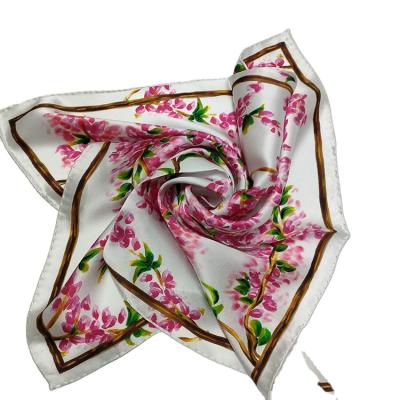 China Square Custom Printed Silk Scarves With Double Sided Printing Scarf for sale