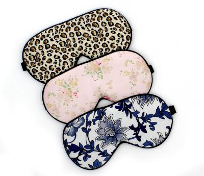 China Wholesale Anti-Wrinkle Eye Mask Double Sided Silk Printed Eye Mask Shading Breathable Eye Mask Can Be Customized for sale