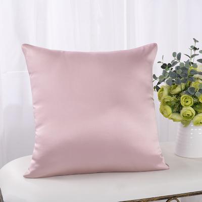 China Non-Toxic Square Pillow Case 100 Silk Side Mulberry 65 x 65 cms Silk Zipper & Wrap Styles for sale