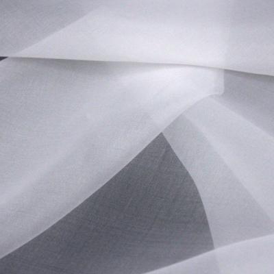 China White Organza Fabric 100%Pure Color Mulberry Silk Breathable Wedding 5mm 55