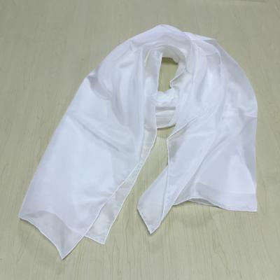 China Wholesale Square Plain White / Empty Silk Scarves For Death for sale