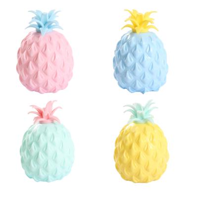 China Wholesale Depression Toy Decompression Toys Pineapple Extrusion Rubber Ball Squeezing Music Pineapple Duct Ball Soft Fun for sale