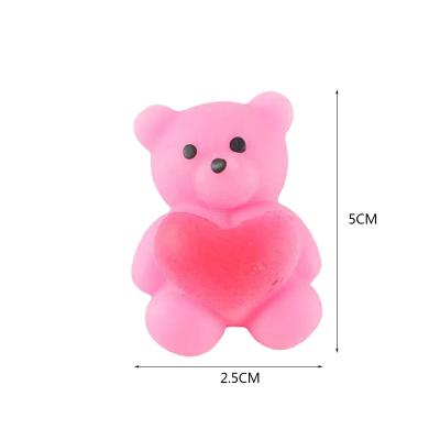 China Relax Toys Valentine's Day 2022 Romantic Toy Valentine's Day Animal Shaped Compression Rose Shaped Decompression Toy Red For Party Gift for sale