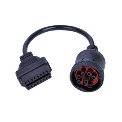 China OEM Heavy Duty ODM OBD2 16 Pin To Deutsch J1708 6 Pin Connector Sae J1708 Cable for sale