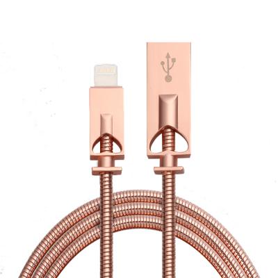 China Wholesale Mobile Phone Factory Quality Metal Nylon 1M IOS Charger Lighting Fastest High Speed ​​Data USB Cable For Pad Phone for sale