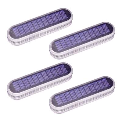 China Blue Linear Outdoor Solar Fill LANDSCAPE LED Step Lights For Patio Pathway Garden Backyard for sale