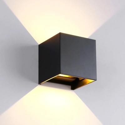 China Modern Minimalist Garden Waterproof Square Light Square Home Decoration Balcony Wall LED Outdoor Outdoor Wall Lamp for sale