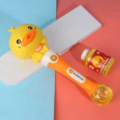 China Tiktok Maker Duck Blower Gun Bubble Plastic Machine For Baby Duck Plastic Bubble Wand Outer Wrapper Cartoon Platypus Maker for sale