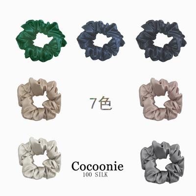 China European and American style luxury 100% silk hair ties scrunchies for sale