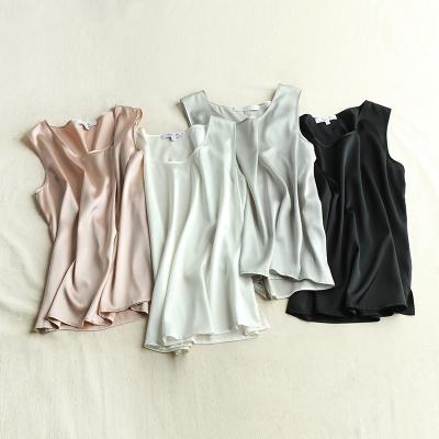 China Summer QUICK DRY Hot Ice Pink Tank Tops Factory Sale Silk Seamless Mens Vest Women Sleeveless Vest With Prices for sale