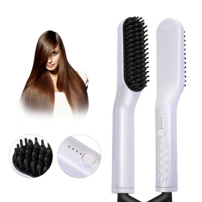 China Outdoor manufacturer dropshipping professional hair straightener styling comb electric hair straightener comb for sale