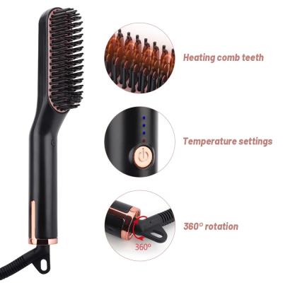 China Hotel New Style Popular Hair Straightener Comb Private Label Fast Tension Comb For Hair Straightening for sale