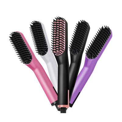 China Outdoor Factory Sale The Ionic Hair Brush Straightener Brush Fast Heating Ceramic Hair Straightener for sale