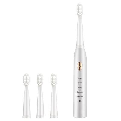 China Home Use+office+travel Automatic Rechargeable Lithium Electric Toothbrush Sonic Electric Triple Bristle Toothbrush for sale