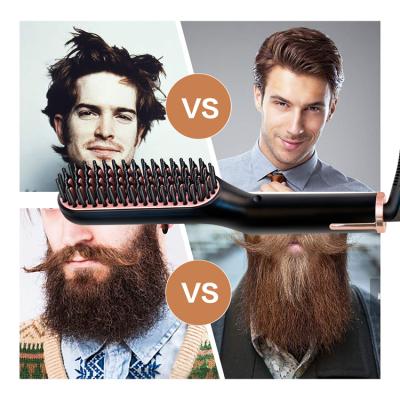 China Hotel Hot New Product Hair Straighteners Sweep Hair Comb Brush Multifunctional Fast Beard Straightener Hair for sale