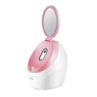 China Home Use Electric Nano Facial Steamer Lighting Portable Face Steame for sale