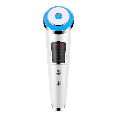 China Ultrasonic Led Facial Massager Vibration Face Lift Massager Light Electric Massager Ultrasonic Led Facial Massager for sale