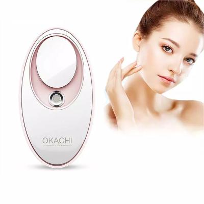 China Mini Steamer Personal Handy Nano Electric Facial Alcohol Mini Steamer Moisturizer Skin Care Moisture Mist Spray for sale