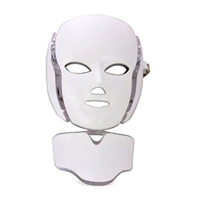 China Manufacturer Wholesale Dye Removal 7 Color Led Photon Light Therapy Machines Home Use Face Beauty Facial Mask With Neck for sale