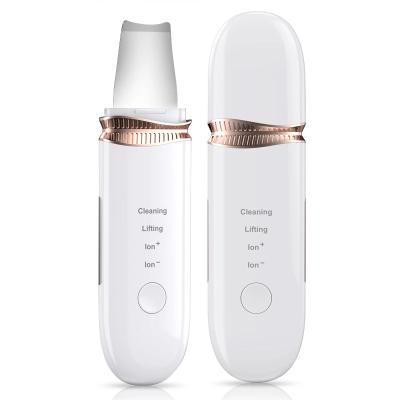 China 2021 Dead Cleansing Skin Care Tool Skin Remover EMS DEEP CLEANING Lifting Ultrasonic Face Scrubber for sale