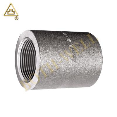 China ASME B16.11 ASME/ASTM A/SA182 F316L REDUCING COUPLING Threaded Forged Stainless Steel Pipe Fittings 1/8