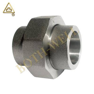 China MSS SP-83 ASME/ASTM A/SA105 UNIONS Socket Weld Forged Carbon Steel Pipe Fittings 1/8