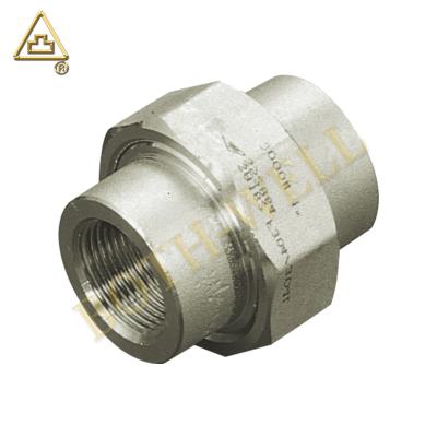 China MSS SP-83 ASME/ASTM A/SA182 F316L UNIONS Socket Weld Forged Stainless Steel Pipe Fittings 1/8