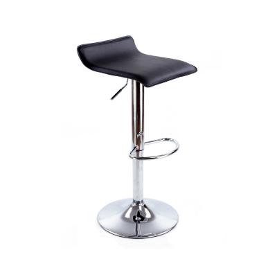 China Modern Cheap Modern Metal Leg With Foot Rest Swivel Bar Stools PU Leather Adjustable Chairs for sale