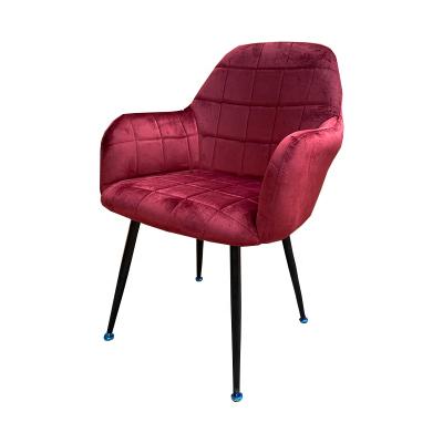 China Stable Modern Living Room Sillas Restaurant Hotel Dining Chairs Velvet Fabric Chair for sale