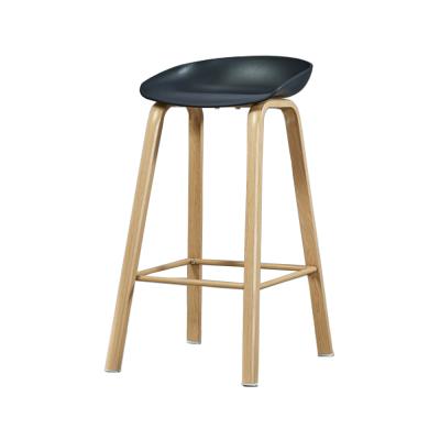 China Modern Plastic Counter Chair Hotel Restaurant Metal Frame Industrial Furniture Bar Stool for sale