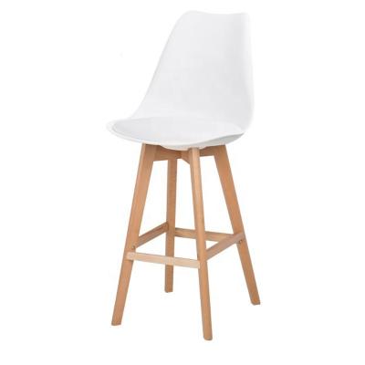 China Tulip Stable Wholesale BAR Kitchen High Home Sneak Chair Plastic Bar Stool for sale