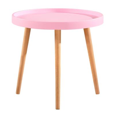 China Modern Plastic Simple Outdoor Home Furniture Garden Small Round Plastic PP Table Side Anti-UV Center Table for sale