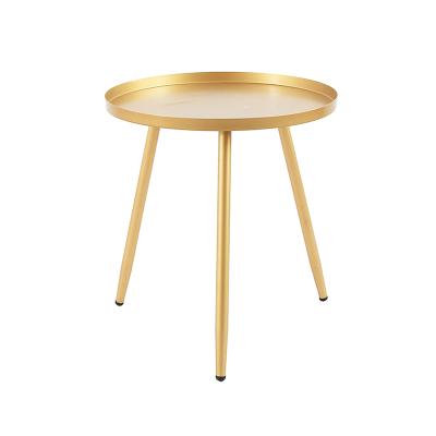 China Gold Durable Metal Coffee Table Side Table For Modern Living Room for sale