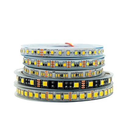 China Hotel custom cct led doubel color IP20 IP65 OME flexible strip ligh DC12V 24V 5V2835 5025 3014 ODM for sale