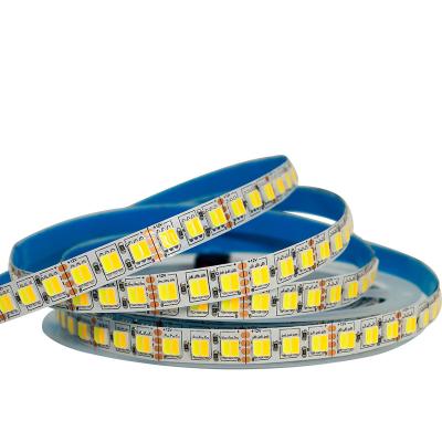 China Warehouse factory hotsales 5025 2 in1 W+WW IP20 IP65 12-24V DC 120LEDs flexible color temperature changeable CCT led strip light for sale