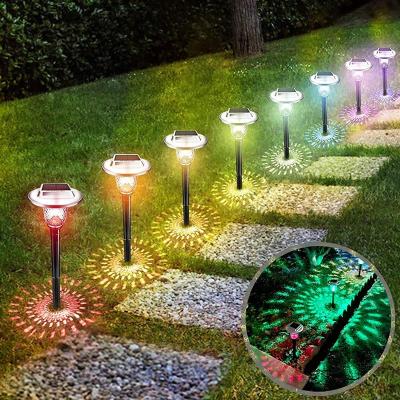 China Warm Garden Amazon LED Landscape Lighting Colorized Yard Solar Lights Outdoor Solar Pathway for sale