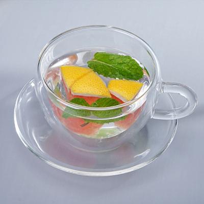 China Wholesale Single Wall Stocked 150ML 200ML Borosilicate Handle Glass Tea Cup for sale