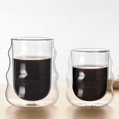 China Cold Heat Resistant Glassware Handmade Production Drinkable Transparent Glass Cup for sale